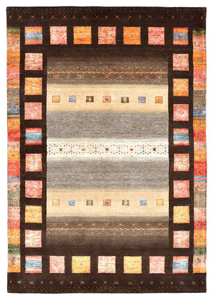 Alfombra Gabbeh - Loribaft Indus - 249 x 174 cm - multicolor