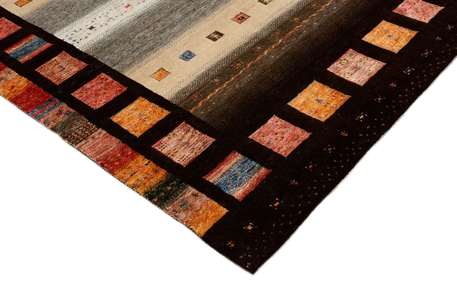 Alfombra Gabbeh - Loribaft Indus - 249 x 174 cm - multicolor
