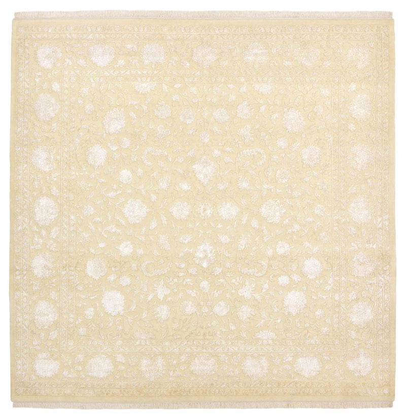 Alfombra oriental cuadrado  - 253 x 251 cm - beige claro