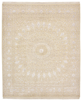 Alfombra oriental - 249 x 208 cm - beige claro