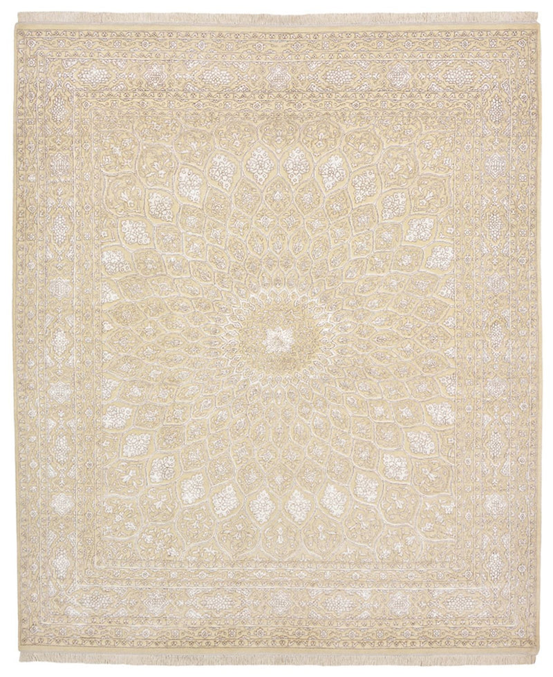 Alfombra oriental - 249 x 208 cm - beige claro