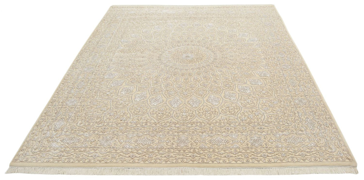 Alfombra oriental - 249 x 208 cm - beige claro
