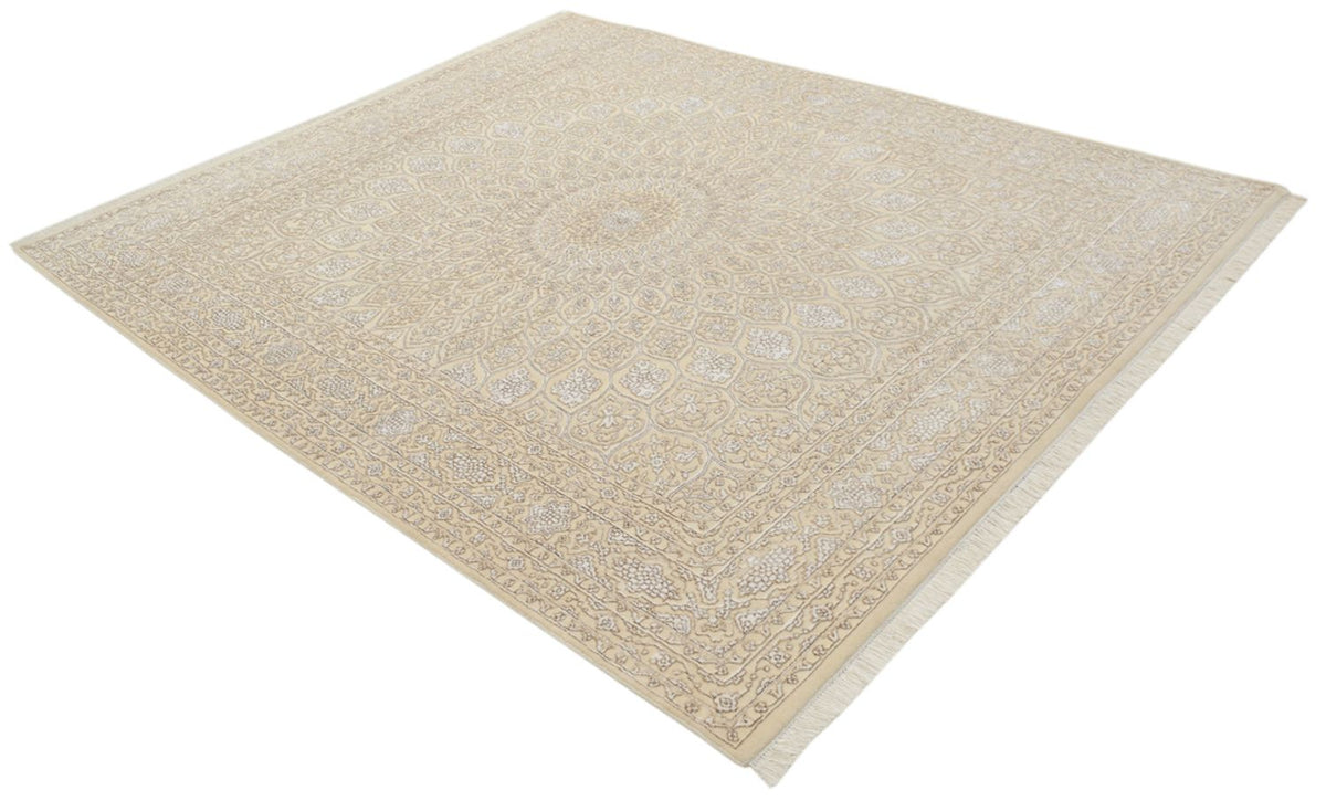 Alfombra oriental - 249 x 208 cm - beige claro