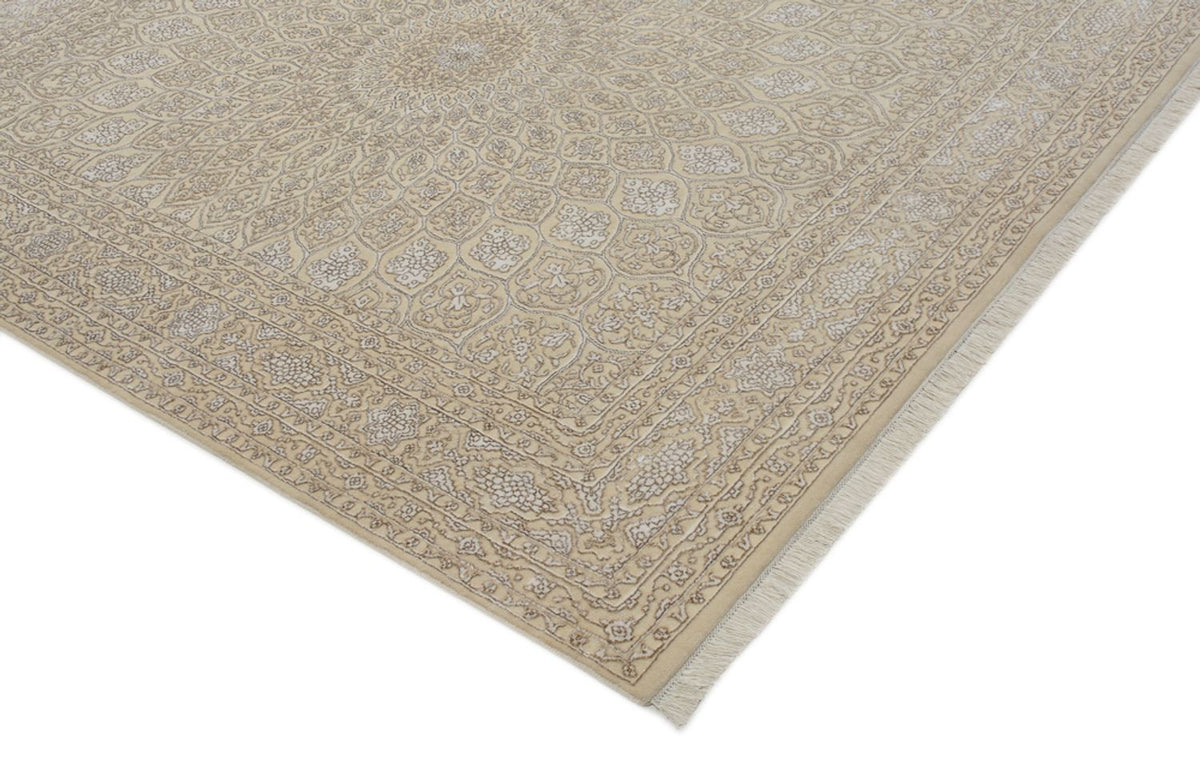Alfombra oriental - 249 x 208 cm - beige claro
