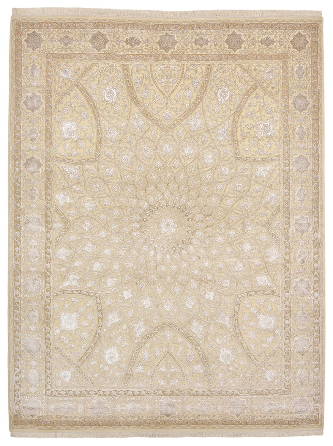 Alfombra oriental - 293 x 222 cm - beige oscuro