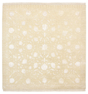 Alfombra oriental cuadrado  - 206 x 205 cm - beige claro