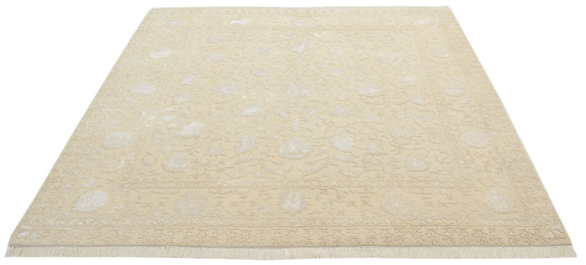 Alfombra oriental cuadrado  - 206 x 205 cm - beige claro