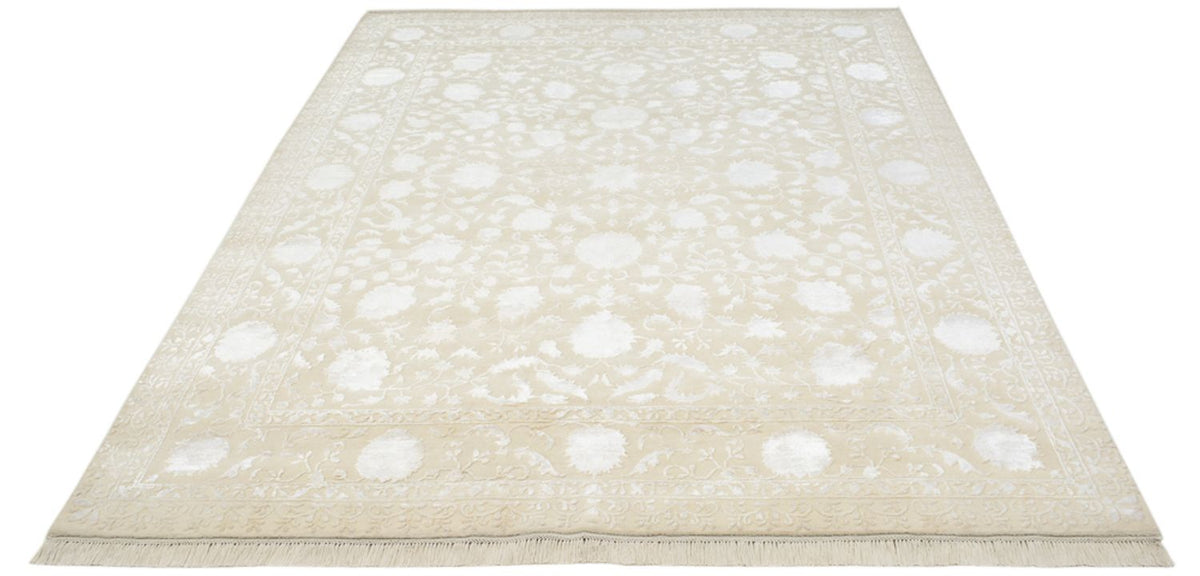 Alfombra oriental - 253 x 207 cm - beige claro