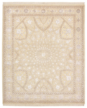 Alfombra oriental - 252 x 207 cm - beige oscuro
