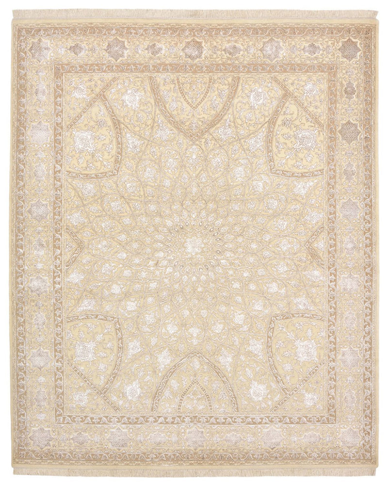 Alfombra oriental - 252 x 207 cm - beige oscuro
