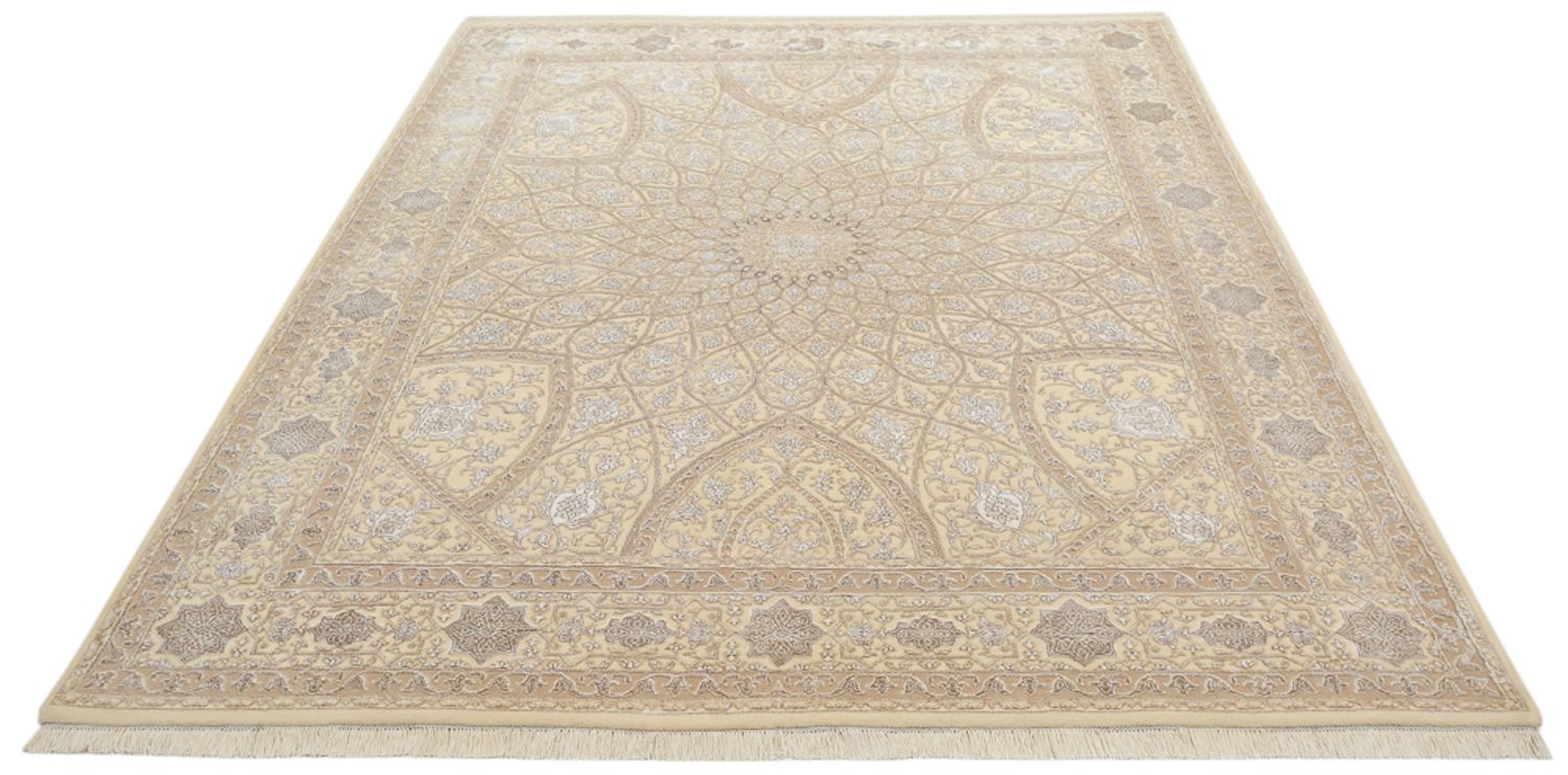 Alfombra oriental - 252 x 207 cm - beige oscuro