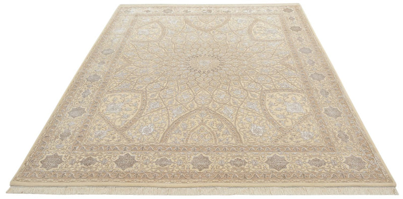 Alfombra oriental - 252 x 207 cm - beige oscuro