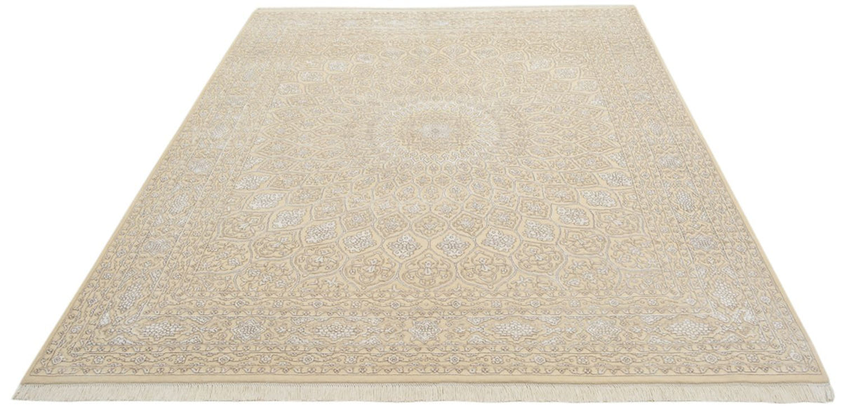 Alfombra oriental - 249 x 206 cm - beige oscuro