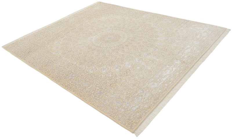 Alfombra oriental - 249 x 206 cm - beige oscuro