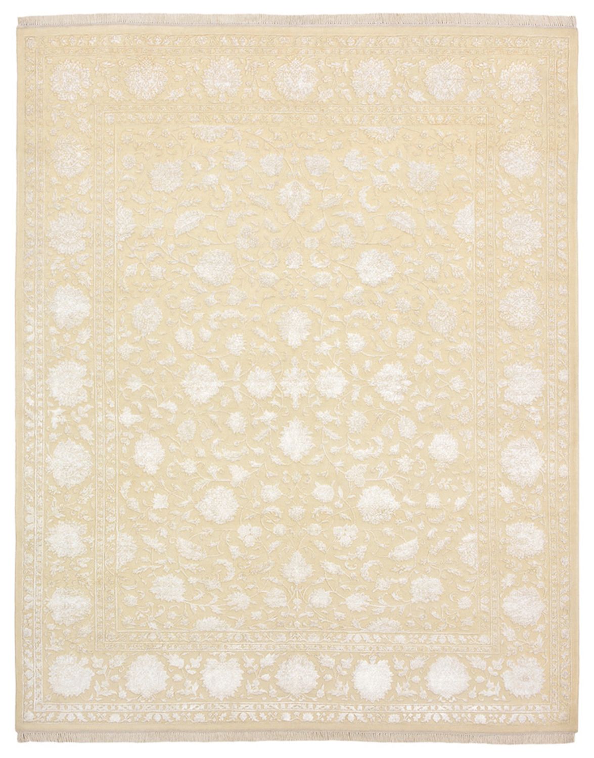 Alfombra oriental - 254 x 204 cm - beige claro