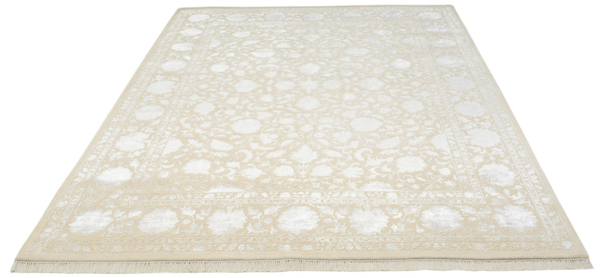 Alfombra oriental - 254 x 204 cm - beige claro