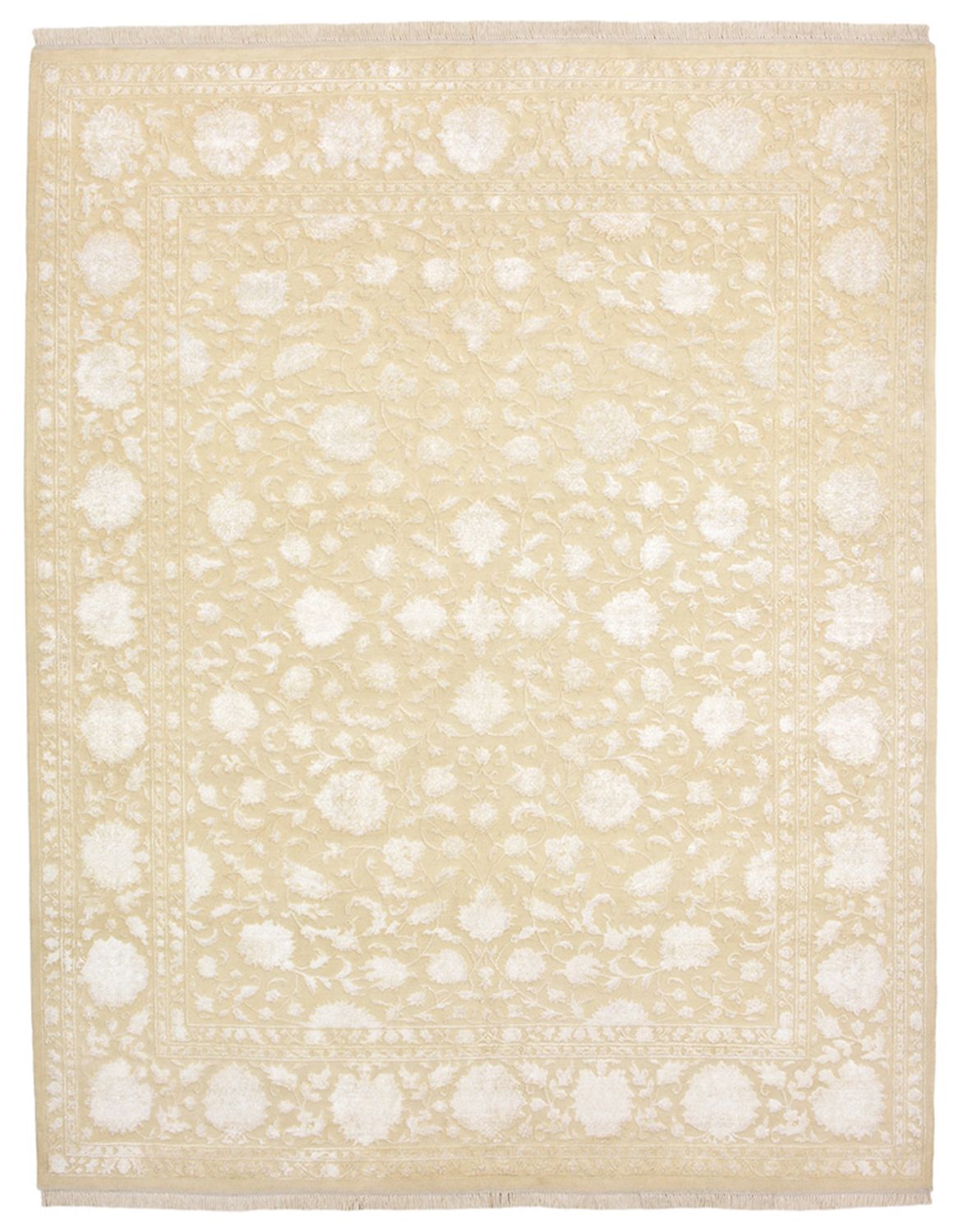 Alfombra oriental - 257 x 203 cm - beige claro