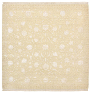 Alfombra oriental cuadrado  - 204 x 202 cm - beige claro