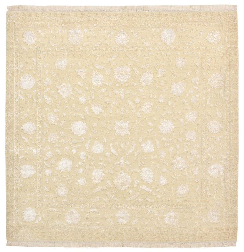 Alfombra oriental cuadrado  - 204 x 202 cm - beige claro
