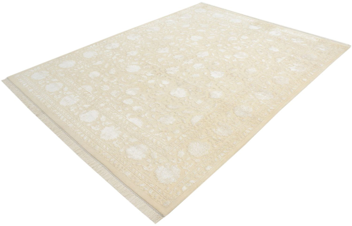 Alfombra oriental - 251 x 198 cm - beige oscuro