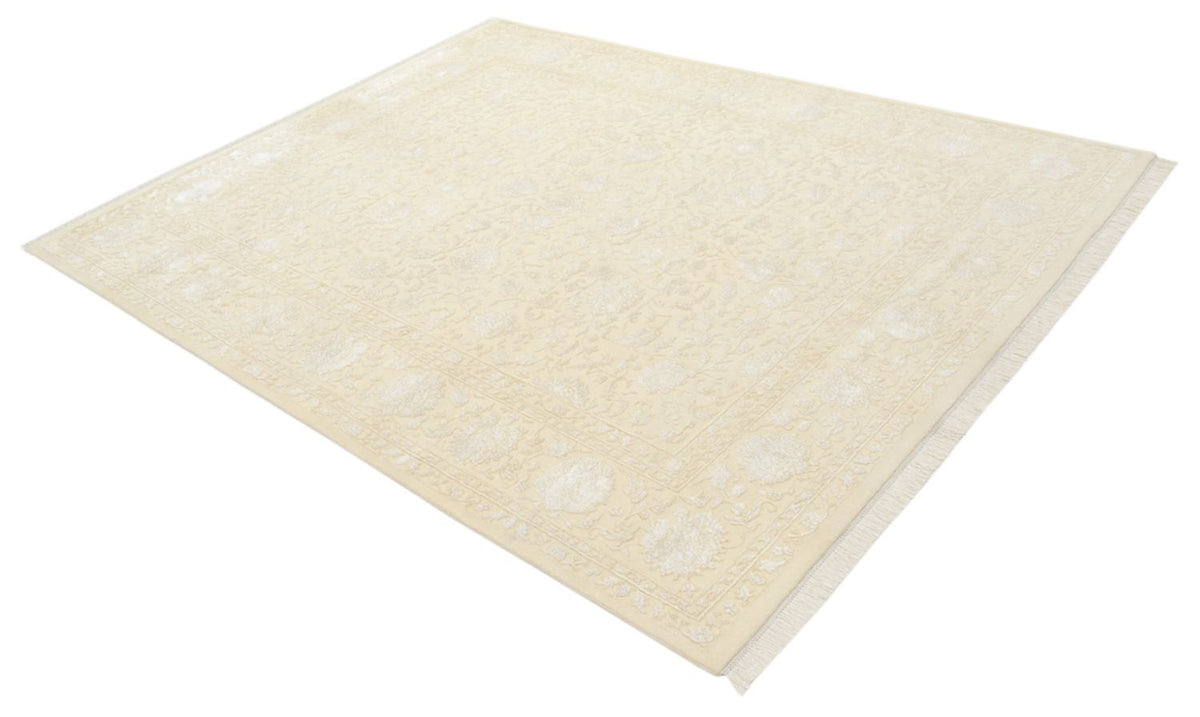 Alfombra oriental - 251 x 198 cm - beige oscuro
