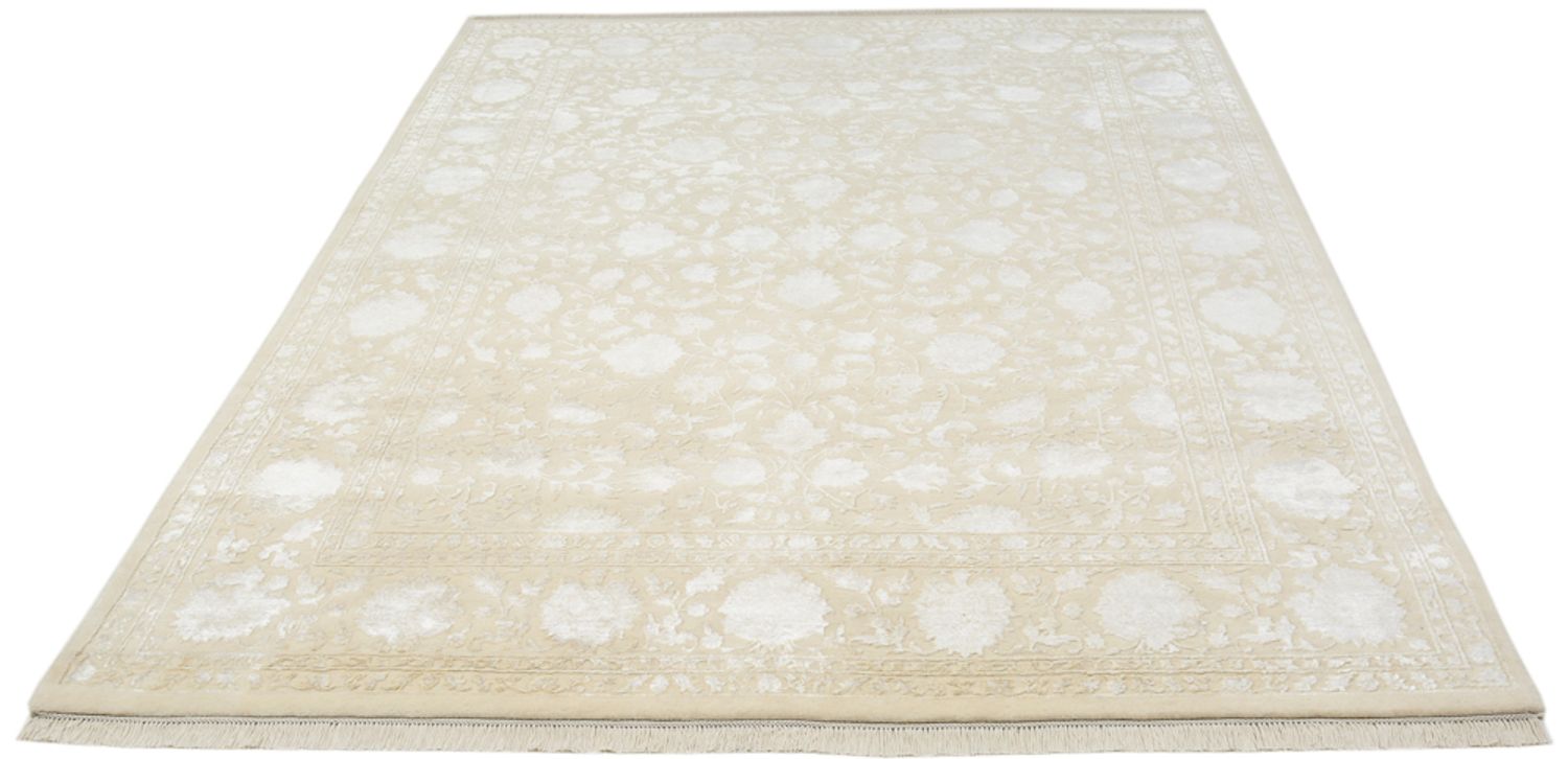 Alfombra oriental - 251 x 198 cm - beige oscuro
