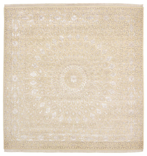 Alfombra oriental cuadrado  - 246 x 245 cm - beige oscuro