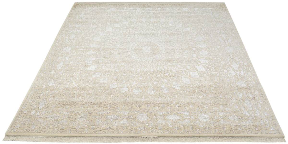 Alfombra oriental cuadrado  - 246 x 245 cm - beige oscuro