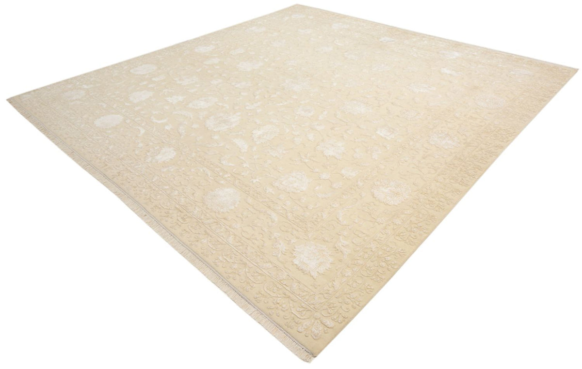 Alfombra oriental cuadrado  - 309 x 301 cm - beige claro