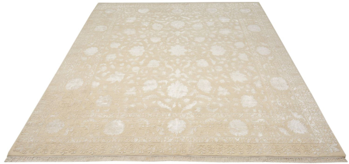 Alfombra oriental cuadrado  - 309 x 301 cm - beige claro