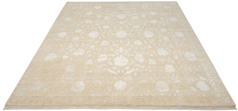 Alfombra oriental cuadrado  - 309 x 301 cm - beige claro