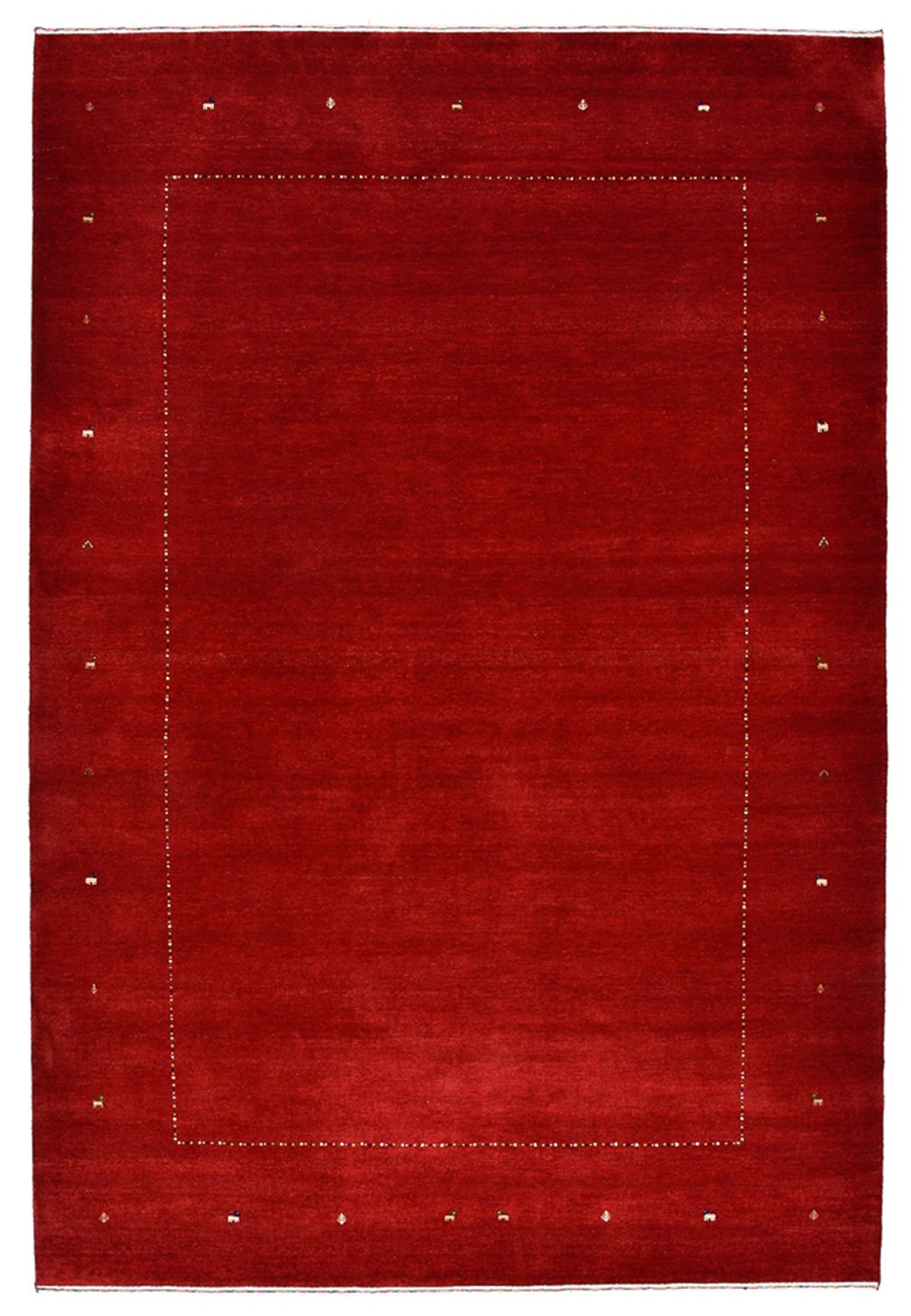 Alfombra Gabbeh - Loribaft Indus - 305 x 208 cm - rojo