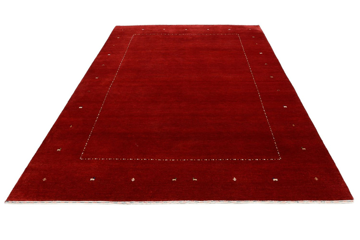 Alfombra Gabbeh - Loribaft Indus - 305 x 208 cm - rojo