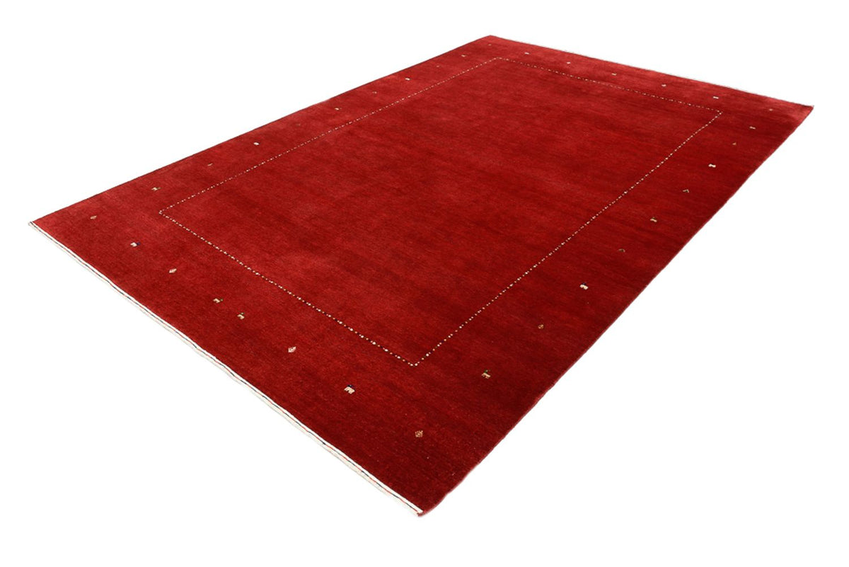 Alfombra Gabbeh - Loribaft Indus - 305 x 208 cm - rojo