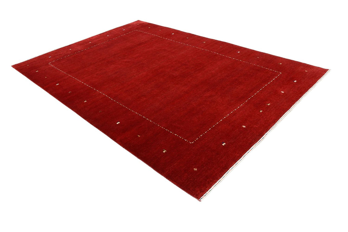 Alfombra Gabbeh - Loribaft Indus - 305 x 208 cm - rojo