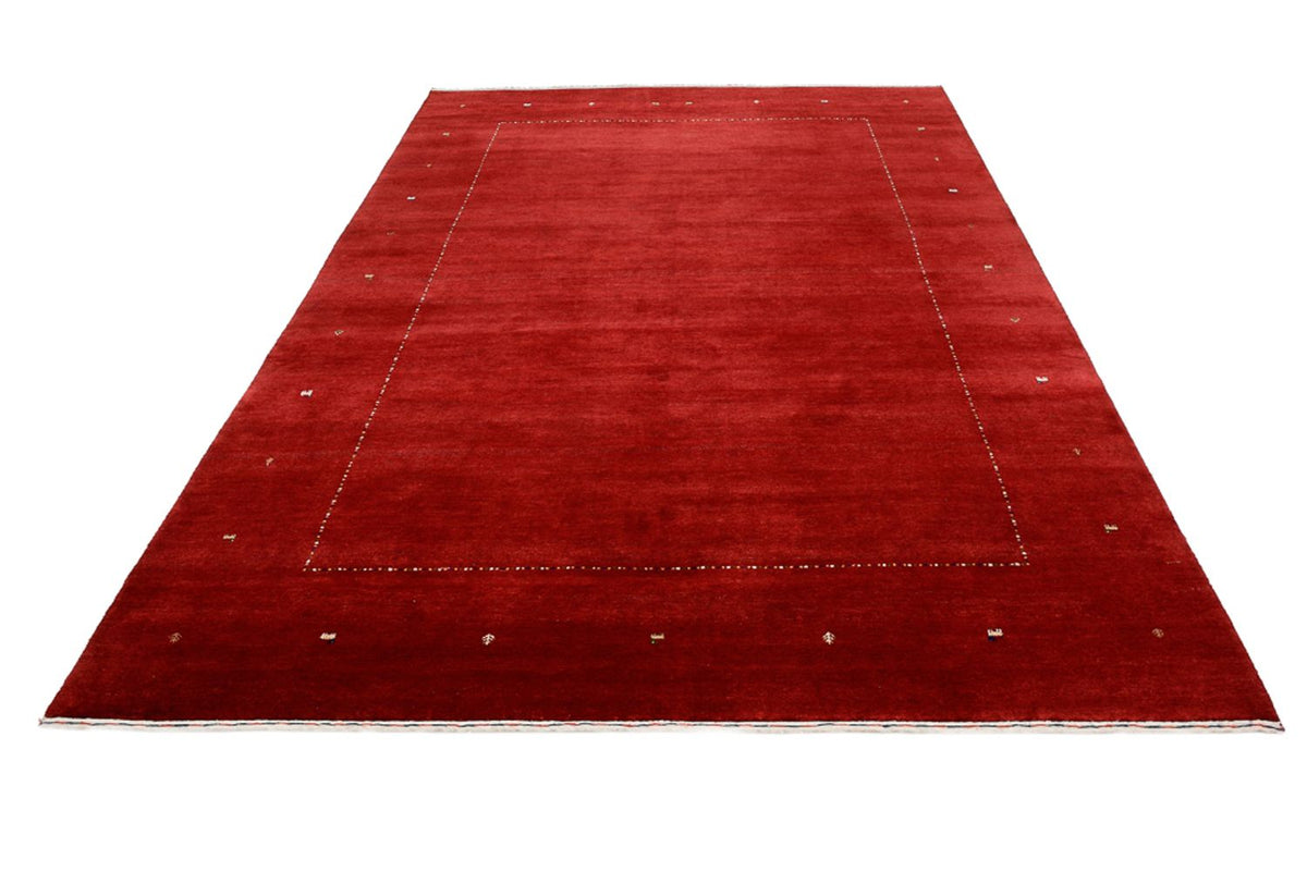 Alfombra Gabbeh - Loribaft Indus - 305 x 208 cm - rojo