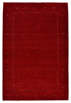Alfombra Gabbeh - Loribaft Indus - 302 x 204 cm - rojo