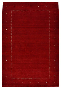 Alfombra Gabbeh - Loribaft Indus - 302 x 204 cm - rojo