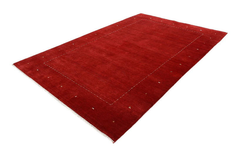 Alfombra Gabbeh - Loribaft Indus - 302 x 204 cm - rojo