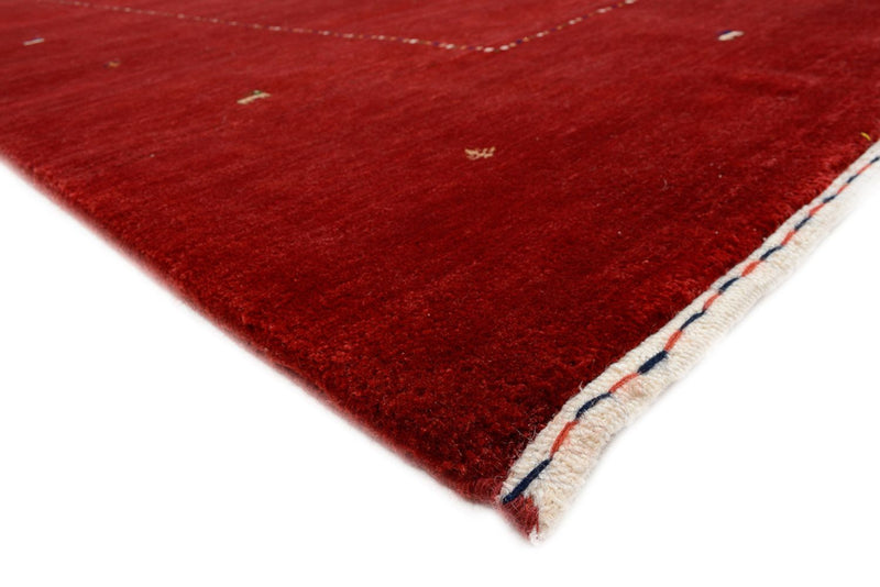 Alfombra Gabbeh - Loribaft Indus - 302 x 204 cm - rojo