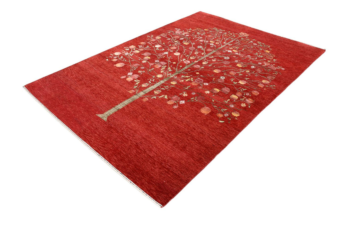 Alfombra Gabbeh - Loribaft Indus - 245 x 173 cm - rojo