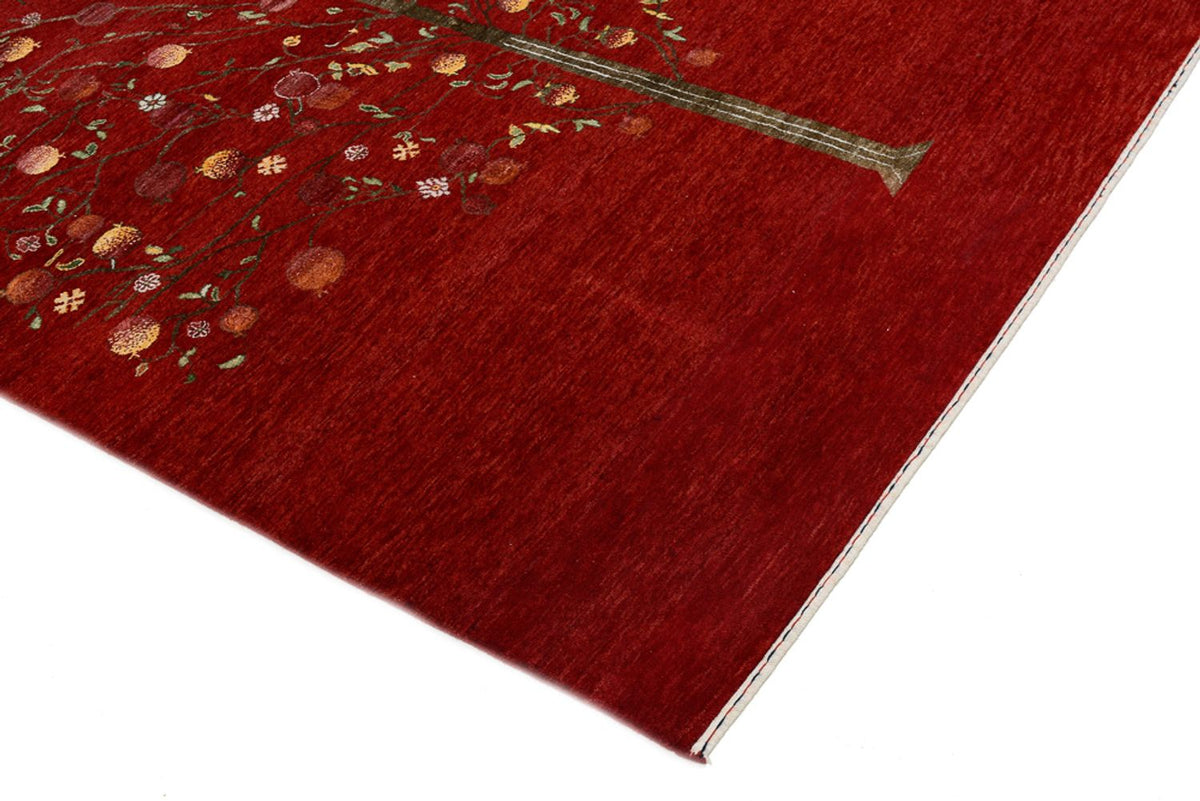 Alfombra Gabbeh - Loribaft Indus - 245 x 173 cm - rojo