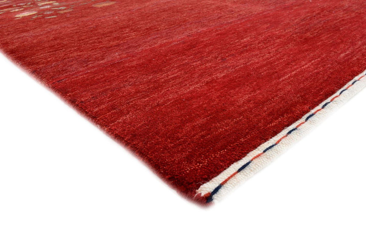 Alfombra Gabbeh - Loribaft Indus - 245 x 173 cm - rojo
