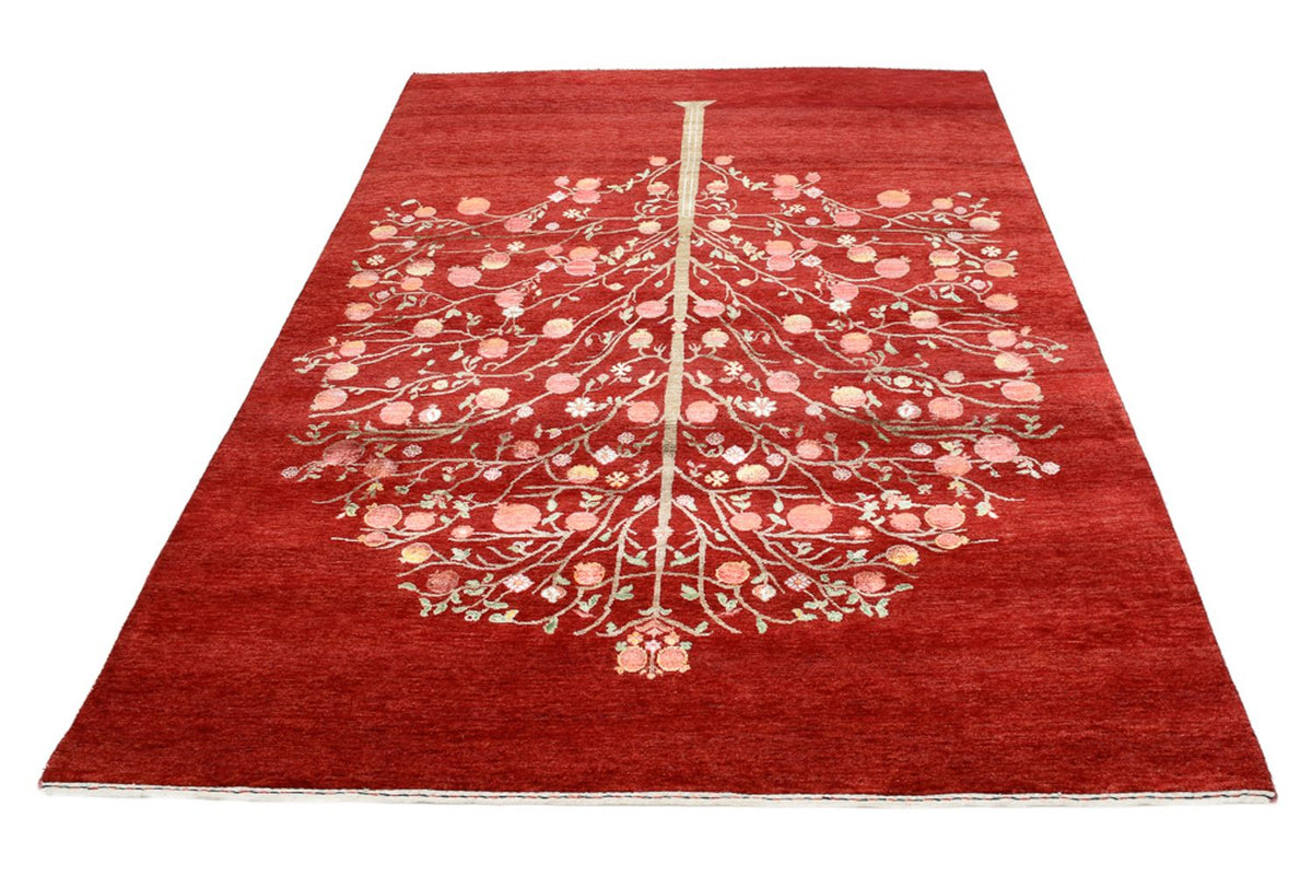 Alfombra Gabbeh - Loribaft Indus - 245 x 173 cm - rojo