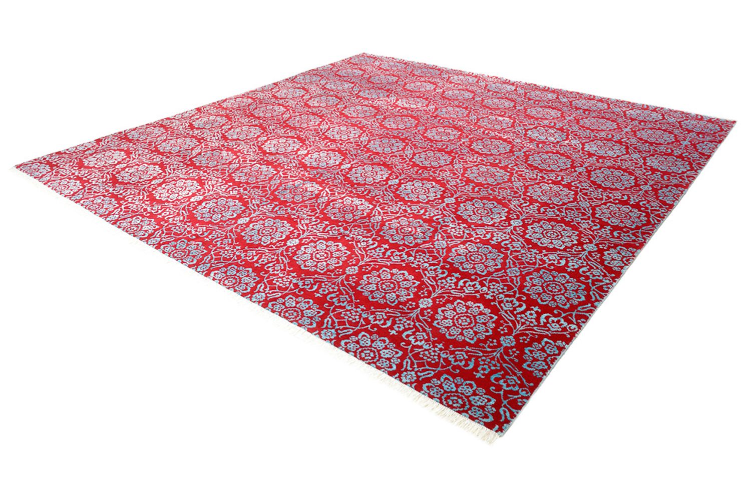Alfombra de diseño cuadrado  - 321 x 319 cm - rojo claro