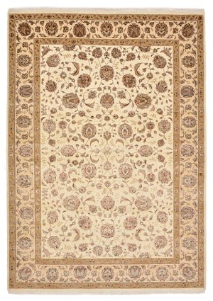 Alfombra oriental - Tabriz - 305 x 217 cm - beige claro
