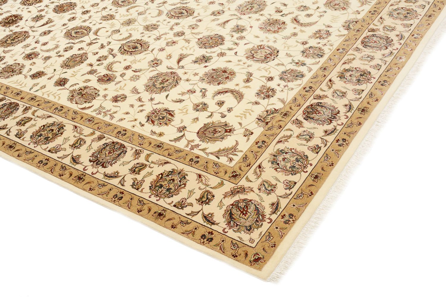 Alfombra oriental - Tabriz - 305 x 217 cm - beige claro