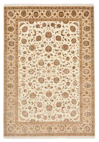 Alfombra oriental - Tabriz - 241 x 167 cm - beige claro