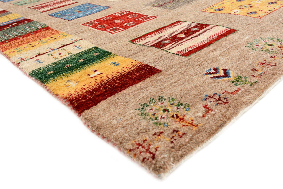 Alfombra Gabbeh - Loribaft Indus cuadrado  - 203 x 201 cm - multicolor
