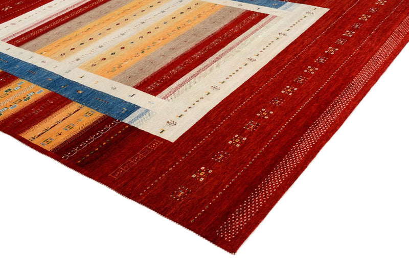 Alfombra Gabbeh - Loribaft Indus cuadrado  - 251 x 248 cm - multicolor